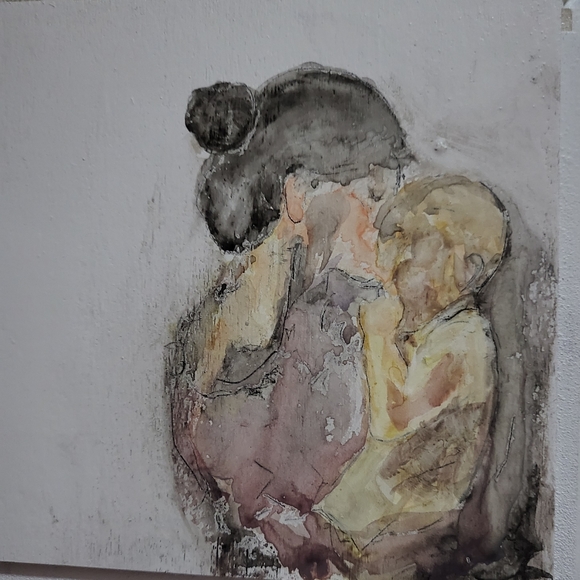 Hand-painted Wood Tile,  5x5 inches,  Can Write Your Own Message On The Back. - Picture 7 of 16